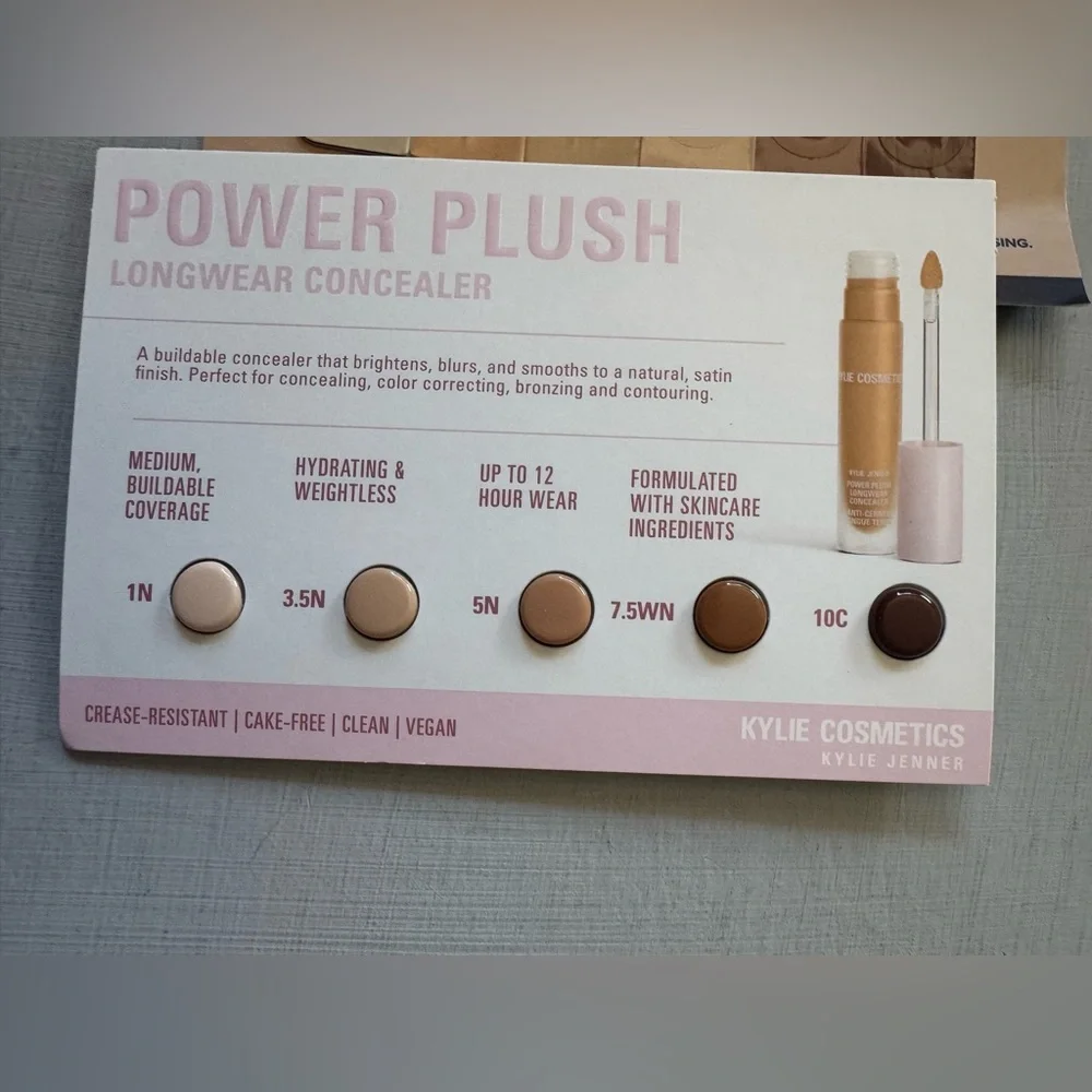 NWT Anastasia Beverly Hills + Kylie cosmetics Concealer sample cards
